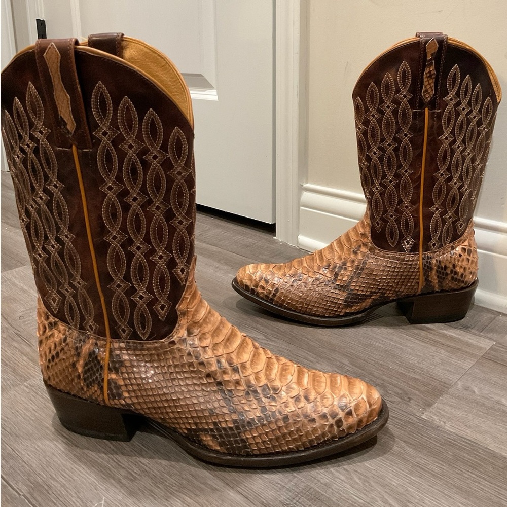 Cody James Exotic Python Round Toe Western Cowboy… - image 4